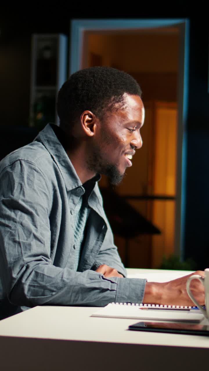 Man working at desk
