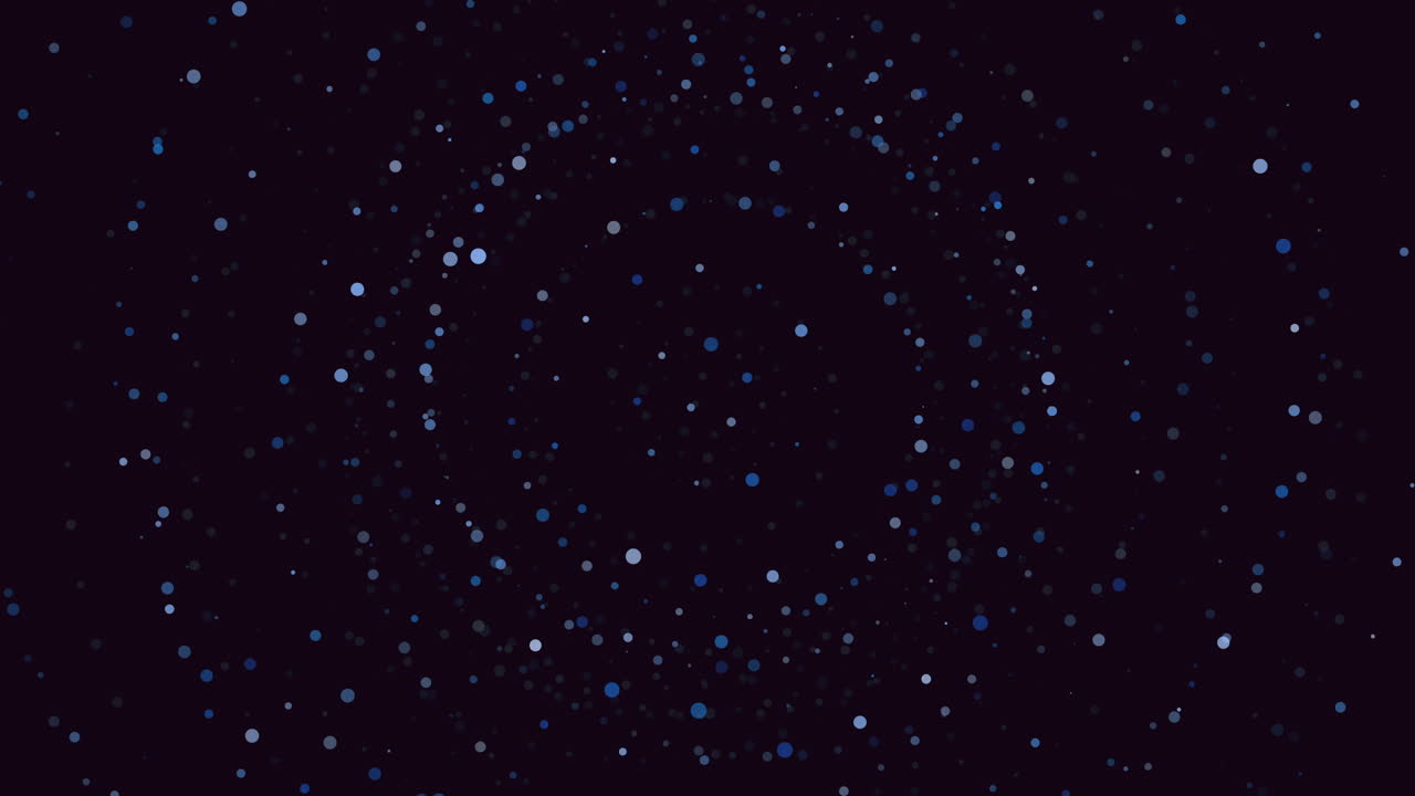 어두운 배경에 있는 동적 파란색 서클