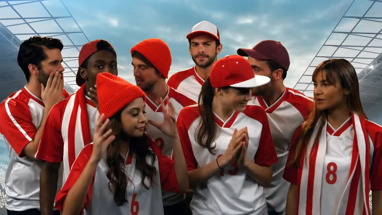 группа спортсменов