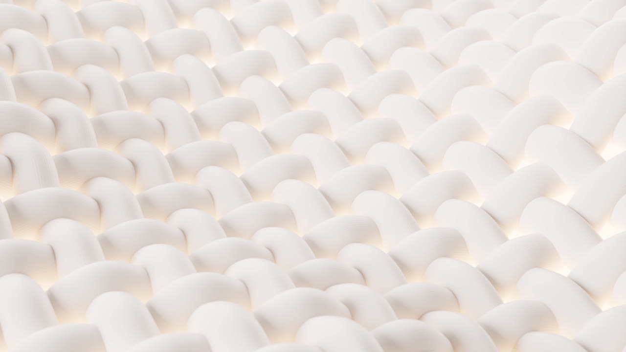 волновая ткань с микроскопическими деталями, 3d-рендеринг.