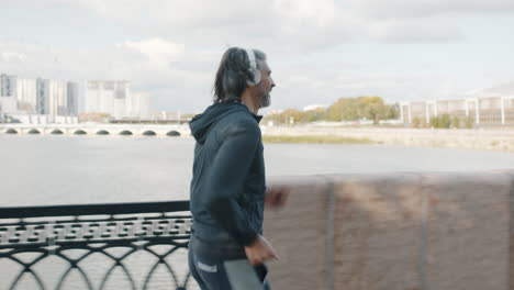 man running outdoors