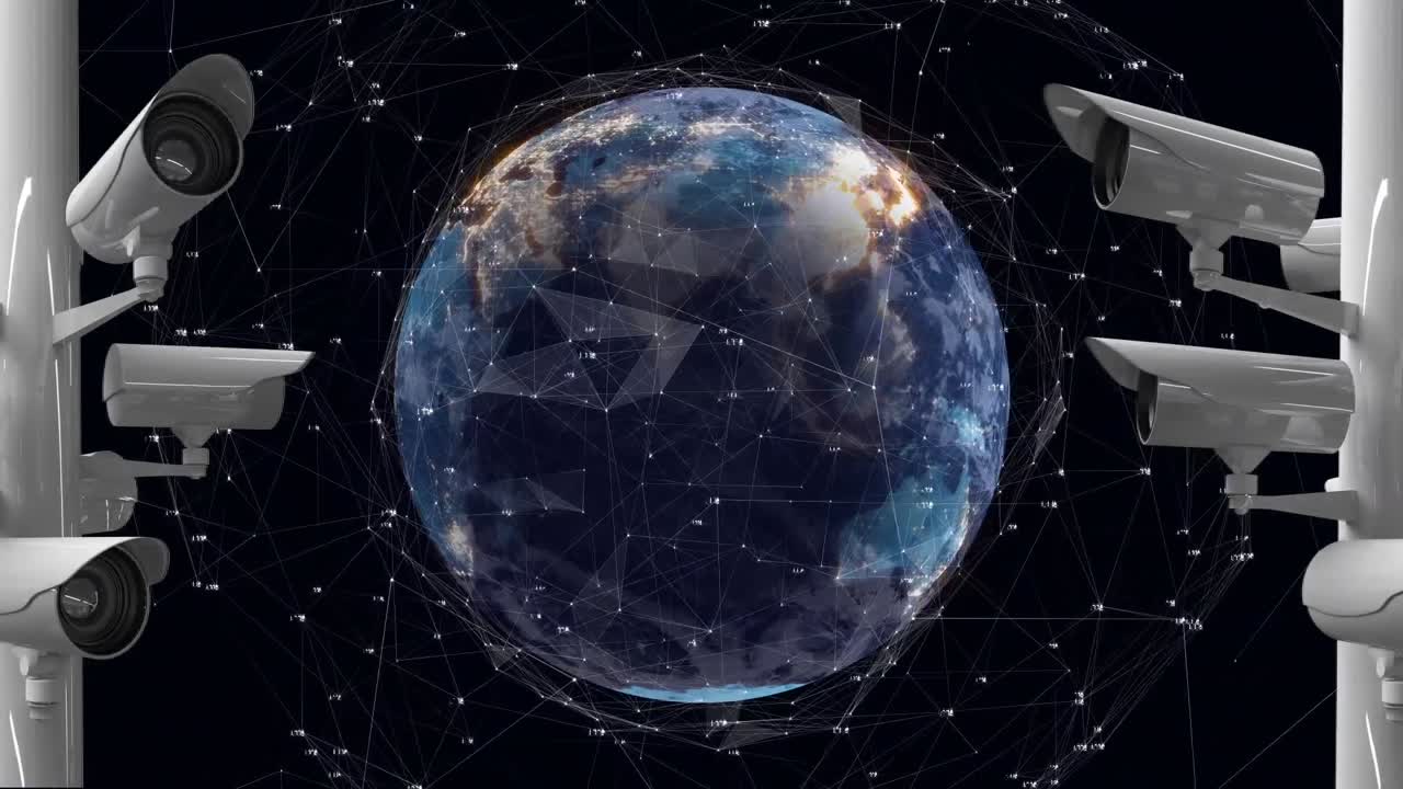 cámaras de vigilancia y la tierra