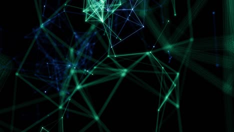 plexus abstract network titles technology science background loop