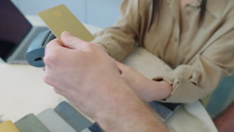 payment with a credit card