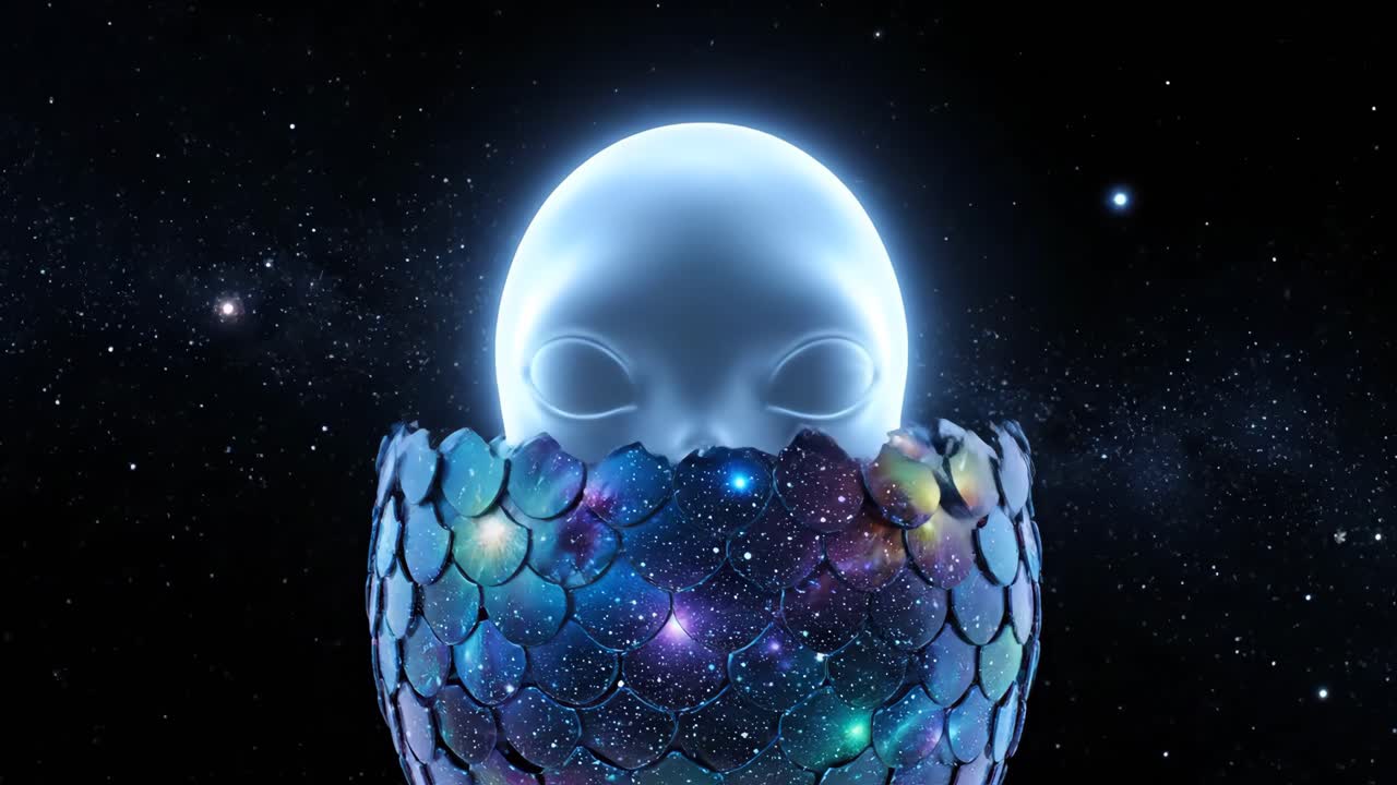 Alien in a Cosmic Egg