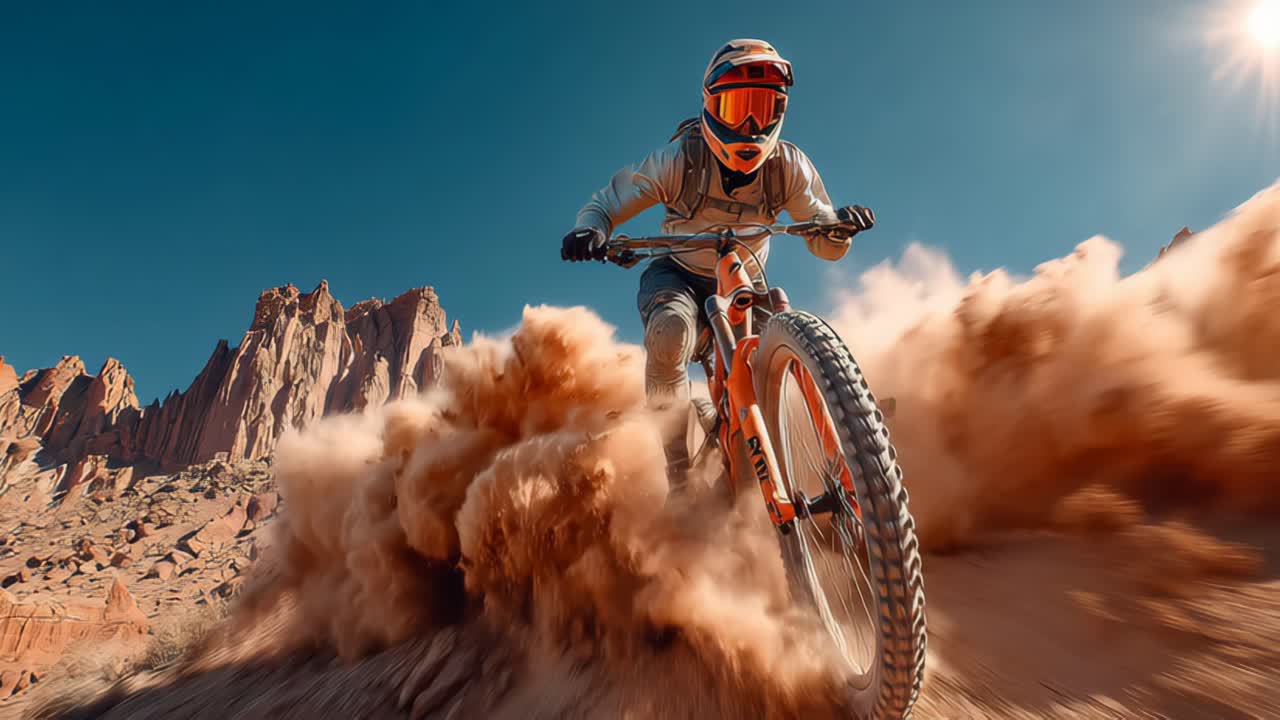 Thrilling desert mountain biking adventure