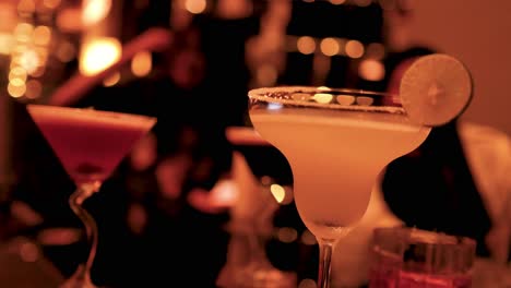 vibrant cocktails in a lively bangkok bar