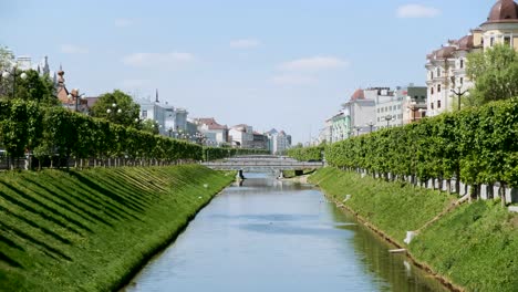 canal in a european city