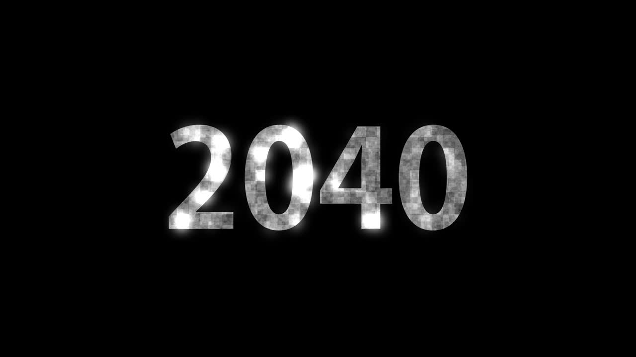 2040 animación de texto gráficos de movimiento