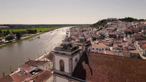 Alcacer-Do-Sal-And-Sado-River,-Portugal