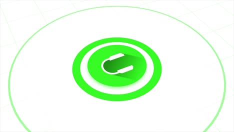 icono de los auriculares verdes