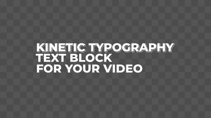 Kinetic Typography Text Animation with Glitch Effects