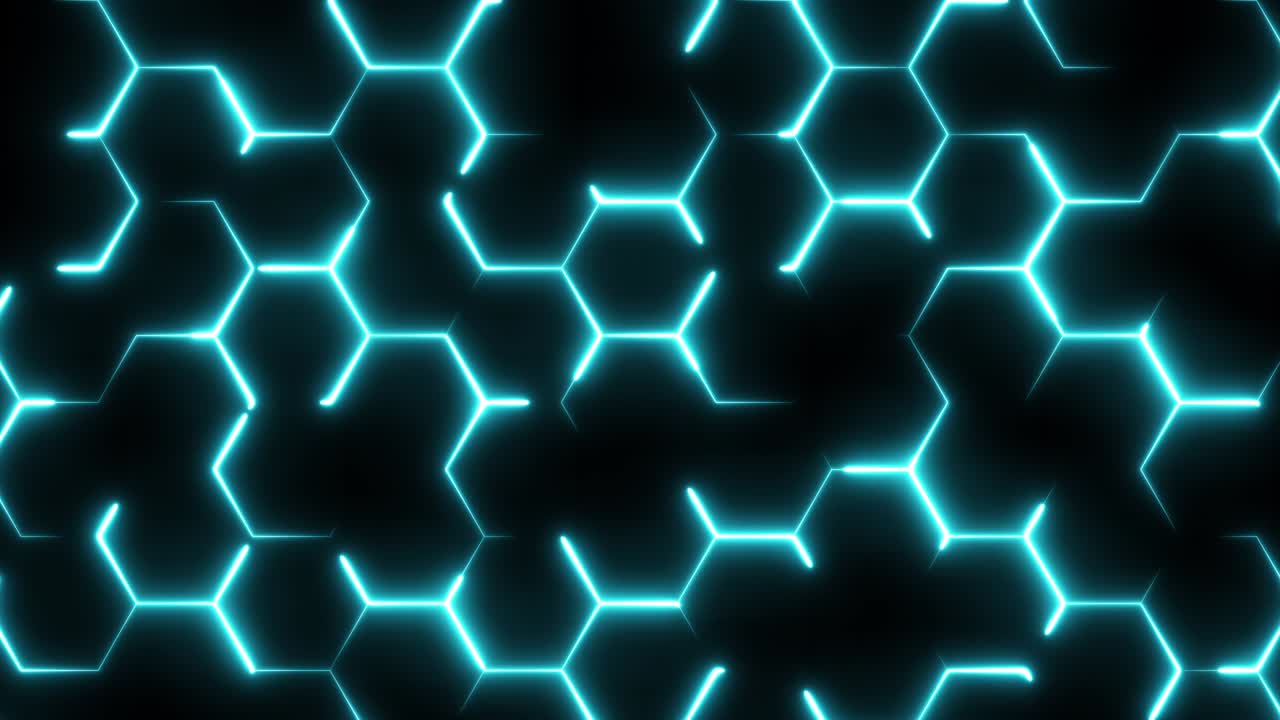 animación 3d de alta tecnología de neón.