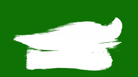 white brushstrokes on a green background