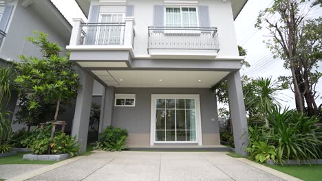 asian white and grey modern home exterior design-1