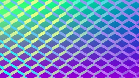 patrón de malla colorido que cambia de color sobre un fondo verde