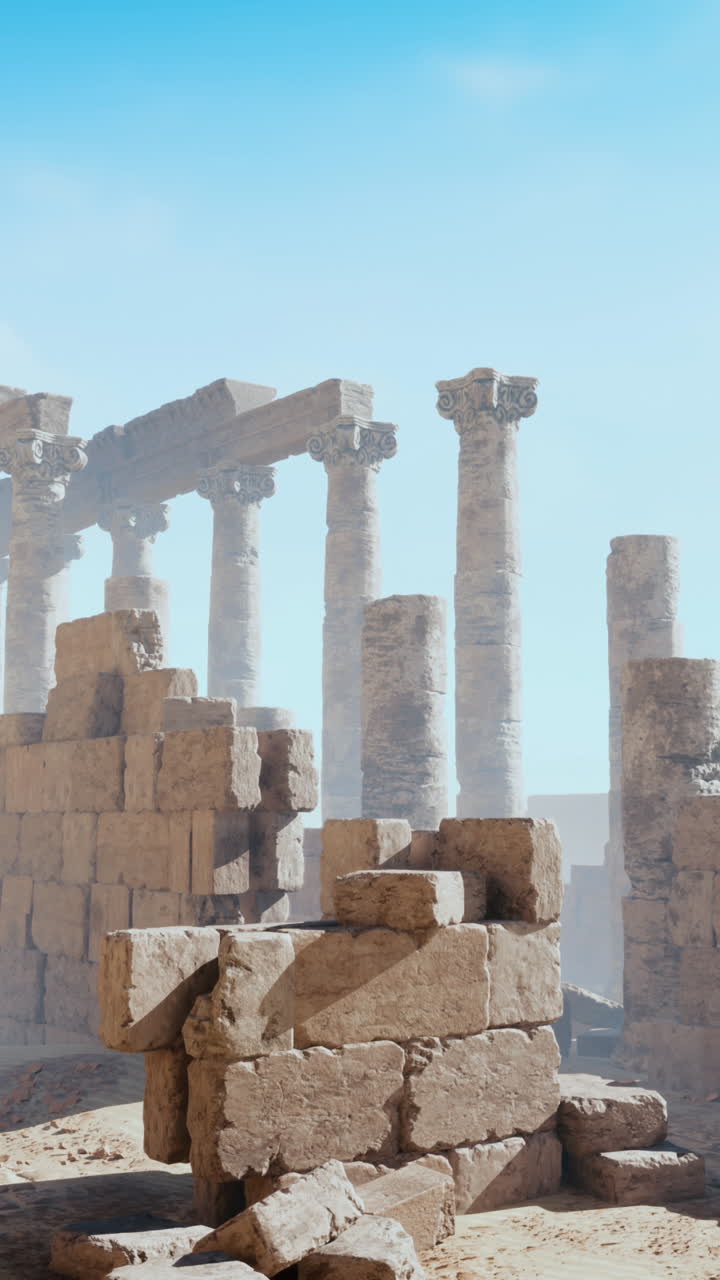 antiguas ruinas en el desierto