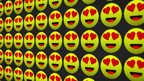 lovely happy smile icons pixel moving screen animated background