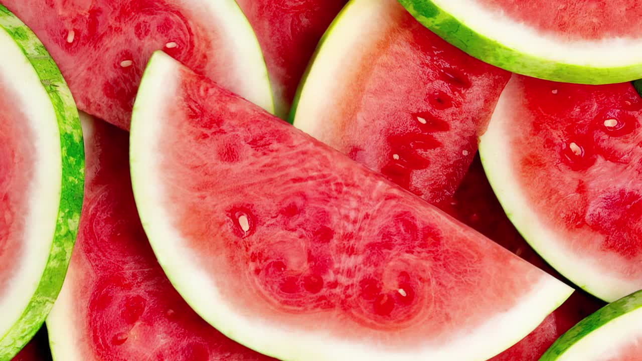 Fresh Sliced Watermelon. Fruit Background