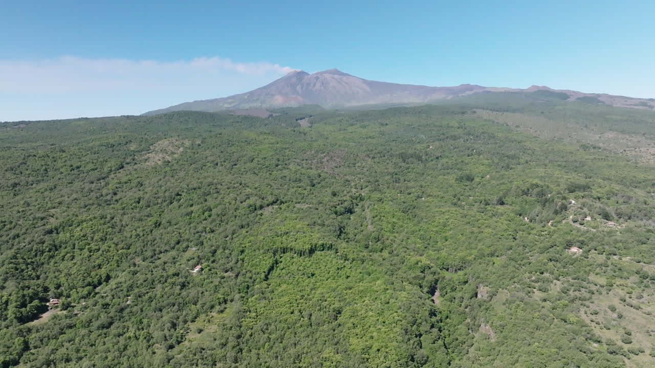 Riprese aeree in 4K del Monte Etna, Sicilia, Italia