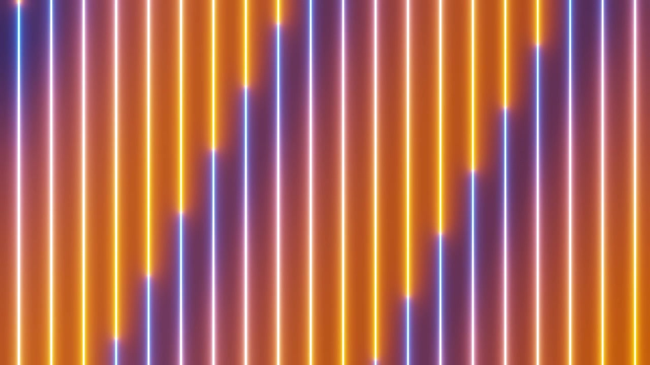 Abstract Neon Glowing Vertical Lines Sound Wave Equalizer Background