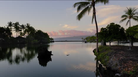 mauna lani fish ponds reflections, hawaii mauna lani