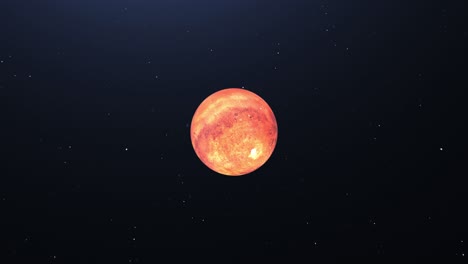 4k planeta marte alta calidad - planeta marte en órbita con estrellas en el fondo alta calidad 4k - marte en fondo negro, marte se acerca desde el círculo polar inferior - marte planeta rojo