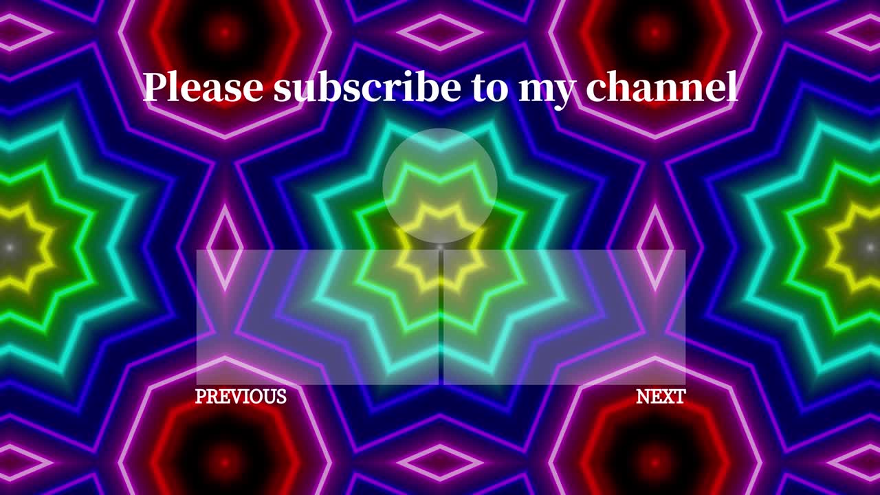 네온 표지판 패턴 엔드 카드 엔딩 스크린 모션 그래픽