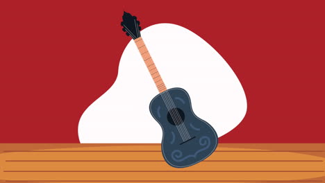 illustration of a classic guitar