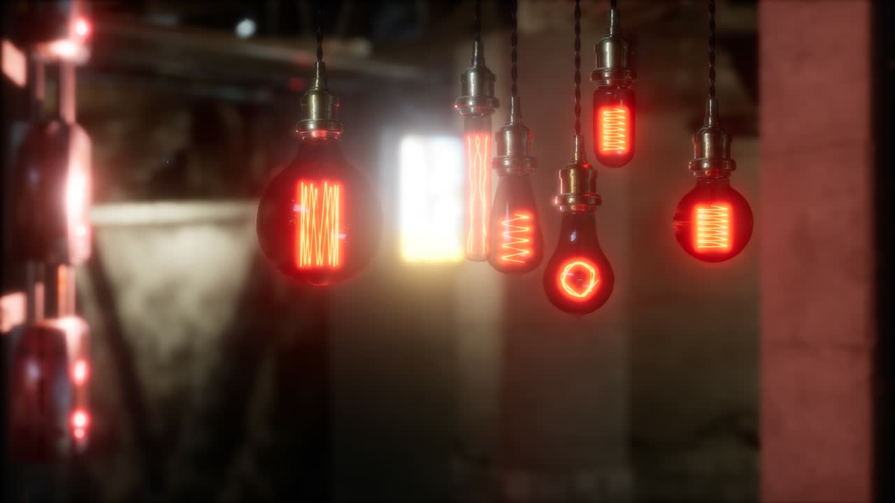 vieja bombilla incandescente retro vintage