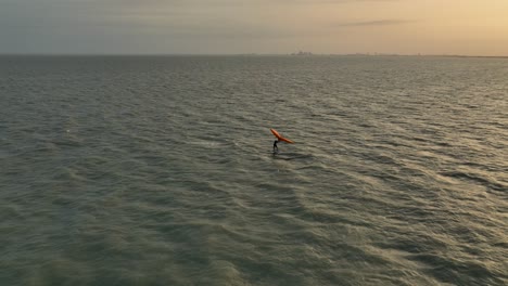 Kitesurf-En-El-Golfo-De-México-En-Portland,-Texas