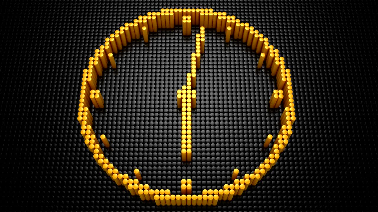 Cylinders Formed A Clock