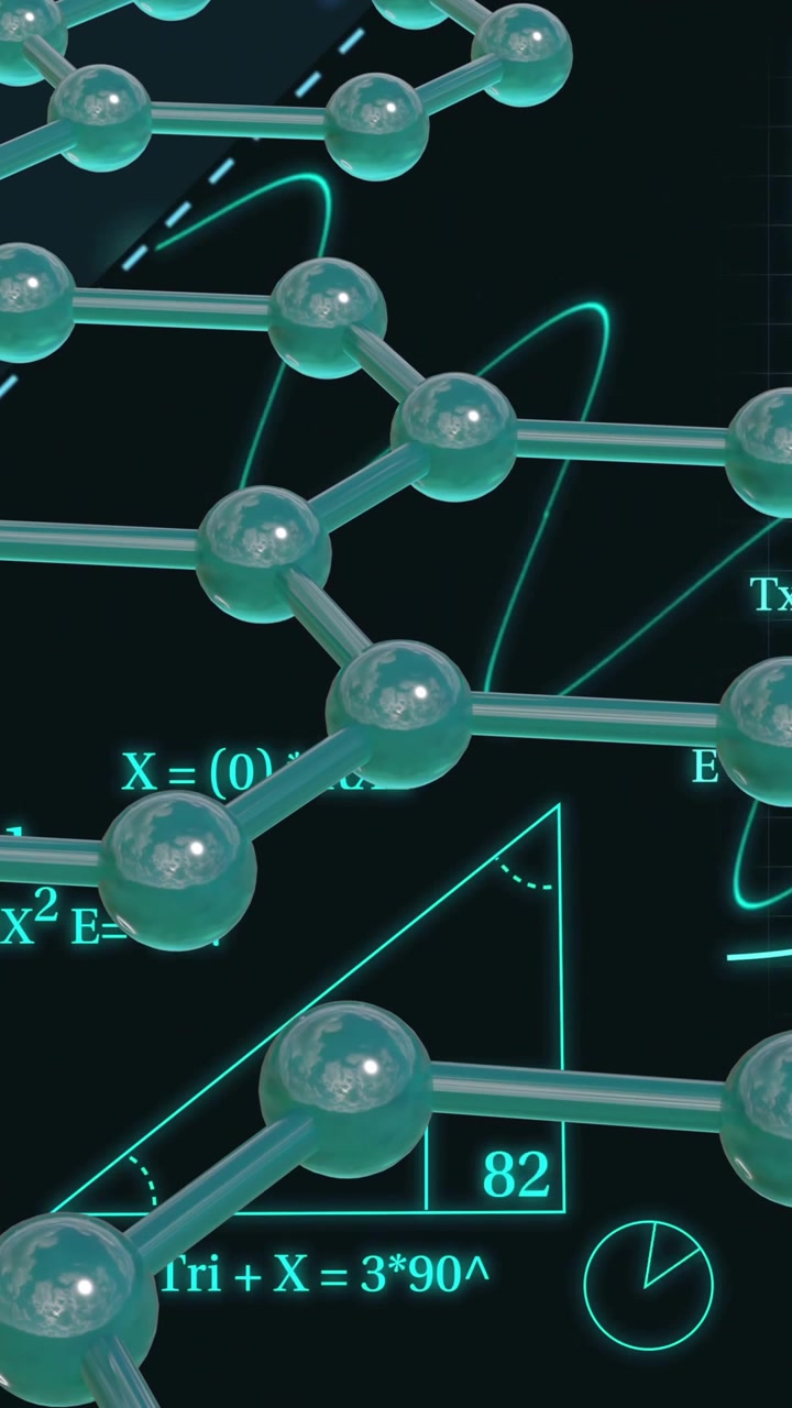 Molecular structure and mathematical equations, scientific data processing