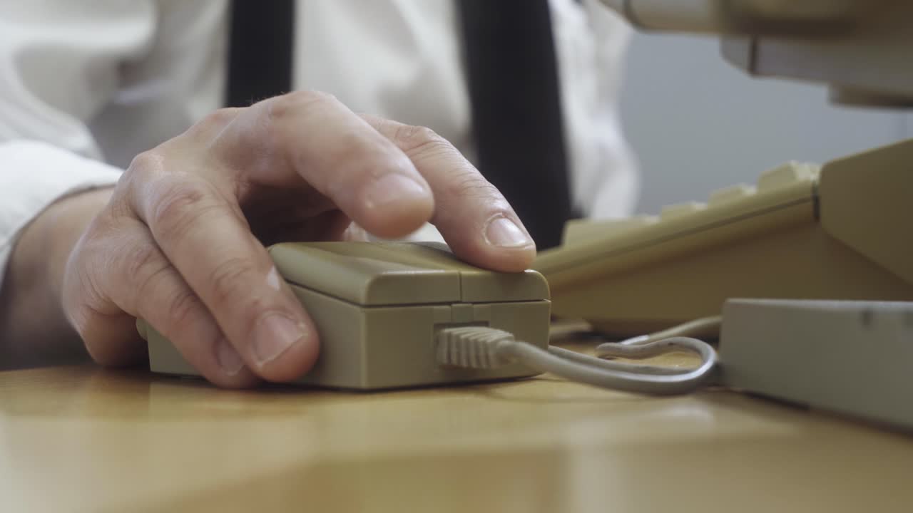 Vintage Old Computer Mouse Office Desk