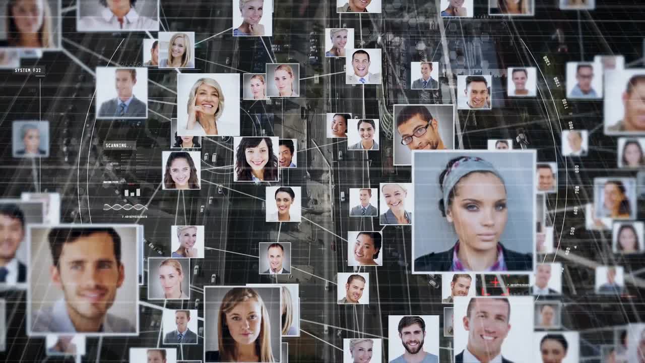 red de medios sociales