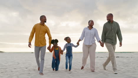 love, travel and holding hands with black family