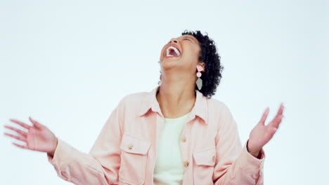 cara, graciosa y mujer con energía