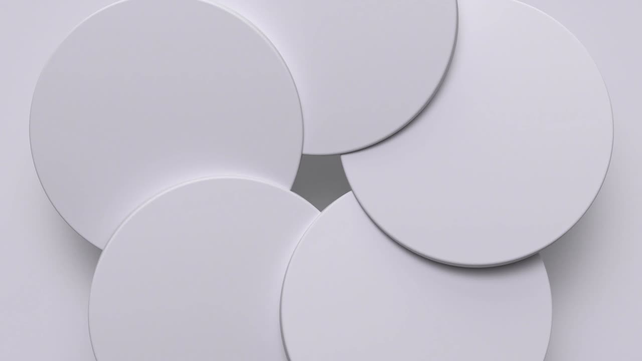 resumen de la escena blanca en movimiento en 3d