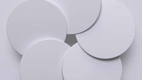 resumen de la escena blanca en movimiento en 3d