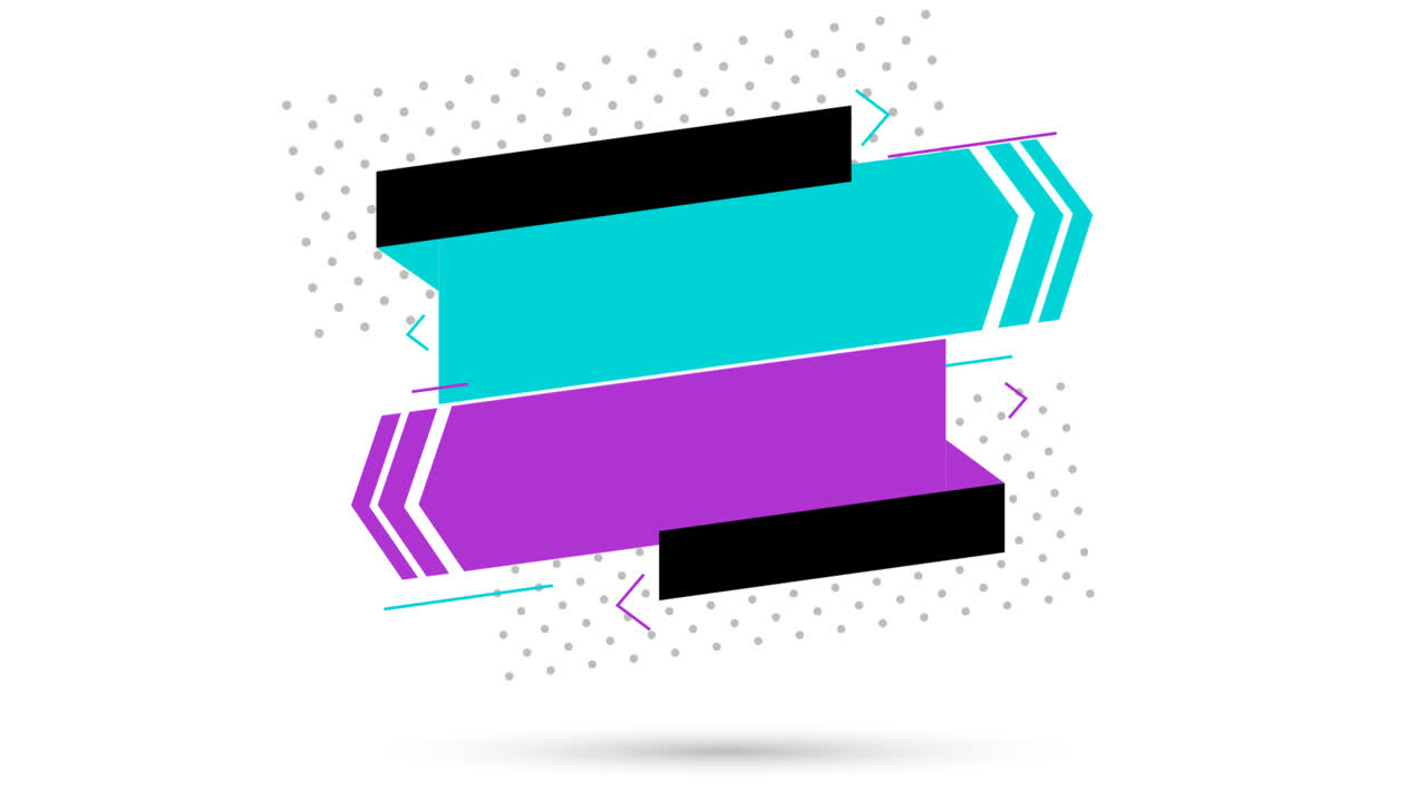 다채로운 메가 판매 배너 개념의 모션 그래픽