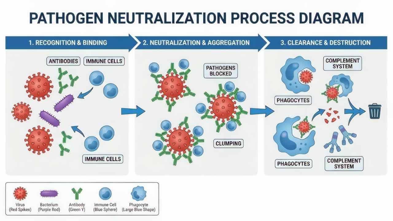 Pathogen Neutralization Process Diagram