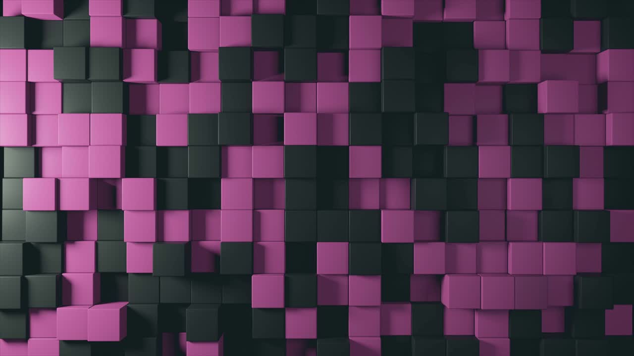 fondo abstracto del movimiento de cubos de dos colores