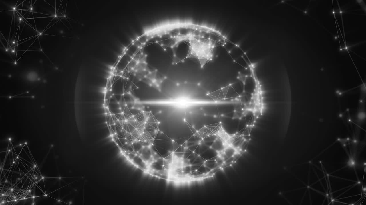 esfera de red abstracta