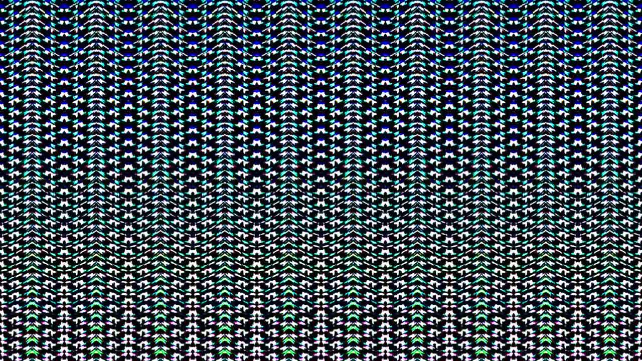 shining bright lines set wave motion, colorful, on black background