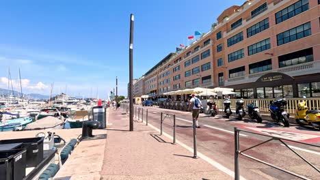 people skating by the monte carlo pier