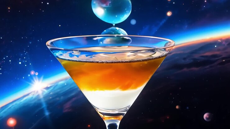 Space Martini: A Cosmic Cocktail