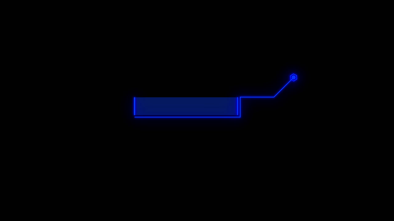 Animated Blue Digital Lower Third Callout Graphic