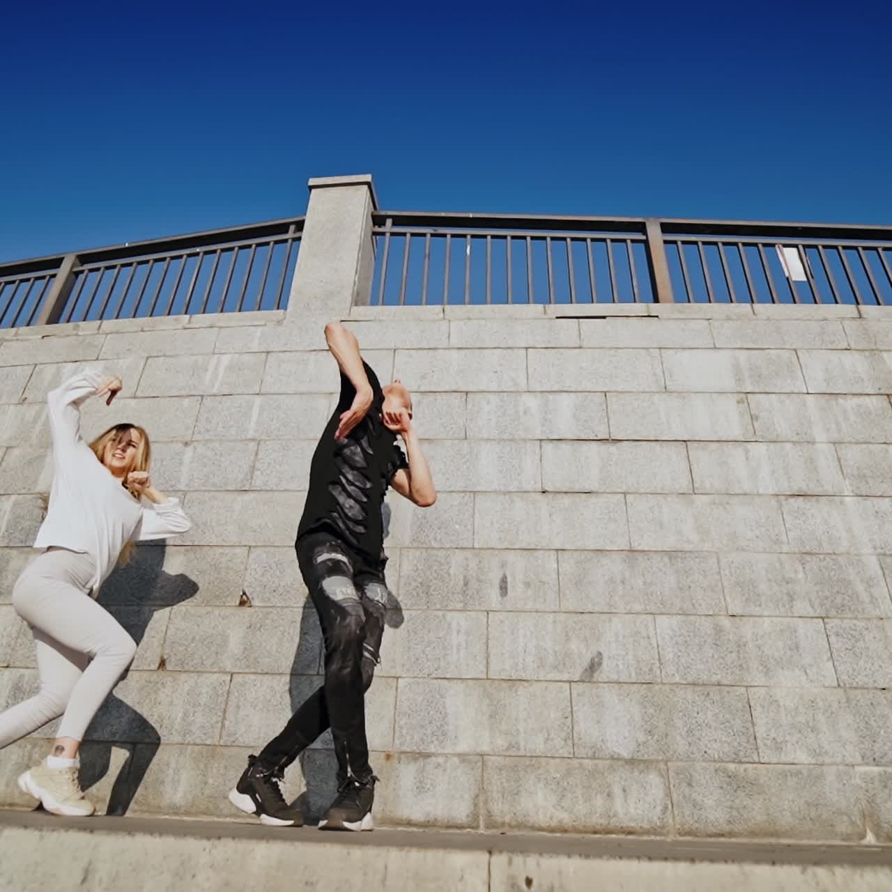 Couple dancing outdoor