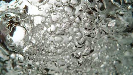 boiling water with bubbles