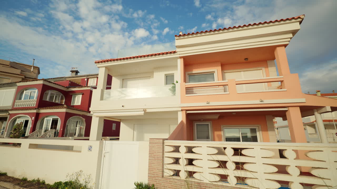 Exterior view of modern residential houses